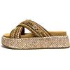 PACIOTTI 4US SCARPE DONNA SANDALI CIABATTE CON INCROCIO UZM07 BROWN