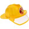 Simulazione casco da pompiere, cappello di sicurezza, giocattolo giallo per