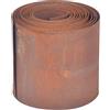 Relaxdays Bordo per Prato in Acciaio Corten Effetto ruggine, 5 m x 14 cm, Bordo Flessibile per aiuole e Prato