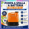 Cardinale Ferramenta Pompa Irroratrice A Batteria 16 Lt Spalla Zaino 12v Elettrica Nebulizzatore