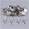 30 pezzi Base per fascinator in argento, vassoio per corsage, fermaglio per