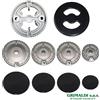 Ariston Indesit Hotpoint BRUCIATORI E PIATTELLI SMALTATI LISCI PER PIANO COTTURA 5 FUOCHI ARISTON INDESIT