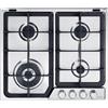 De'Longhi De'Longhi PFI46GH Piano Cottura Da incasso 60 cm a Gas 4 Fornelli Acciaio inox