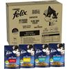 FELIX Le Ghiottonerie Cibo Umido Gatti Adulti Bocconcini in Gelatina con Manz...