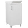 TRIOPLAST 3.0 SRL Mobile Lavatoio 50x50x87 Cm in Legno con 2 Ante e Vasca