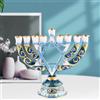 Candeliere Menorah Centrotavola per Tavolo Da Pranzo con Candelabro Judaica