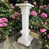 ovunque proteggimi Colonna base piedistallo per statue. White marble powder statue base pedestal.