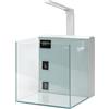 AQPET KUBIC 50 REAR BIANCO Acquario 125L Vetro Extrachiaro Filtro LED Sump 8mm