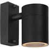 Lucide Arne di LED - lampada da parete esterna - Ø 6,3 cm - LED - GU10 - 2 X 5 W 2700 K - IP44 - cromato opaco, Ferro, Black, GU10 5 wattsW 230 voltsV