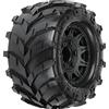 Pro-Line-1/10 Masher Front/Rear 2.8 MT Tires Mounted 12mm Blk Raid (2) Modellismo, Multicolore, PRO119210