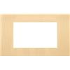 Vimar 30654.70.01 Linea Placca 4 moduli, metallo, oro spazzolato