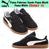 Puma Palermo scamosciato Puma nero Puma bianco 396463-10 taglia uomo