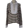 Gant USA Gant Polo Shirt A Righe Con Lacci Verde Cipro