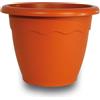 Duplast Vaso da giardino Vulcano plastica colore terracotta diametro 50 cm altezza 39 cm