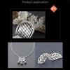 Set di 10 fogli di foglia d'argento autentica al 99,99%, 6x6 cm, per lavori