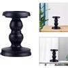 Nero Retro Ferro Candeliere Centrotavola Decorativo Pilastro Supporto di