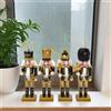 4 Pezzi di Legno Schiaccianoci Figurine Burattino Ciondolo Bomboniere Desktop