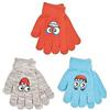 A2Z 4 Kids Bambini Knit Guanti 3 Confezione Inverno Caldo Magia Smiling Facce Elasticizzato