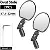West Bike Mini specchietto retrovisore manubrio universale regolabile rotazione 16-22...