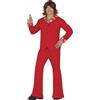 FIESTAS GUIRCA Costume Anni '70 Rosso da Uomo