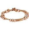 Does not apply Fossil Bracciale Da Donna in Vera Pelle Con Chiusura a Bottone