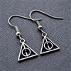 Mini orecchini 13x12mm Harry Potter Doni della Morte Argento in monachella Donna
