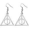 Orecchini Harry Potter doni della morte Triangolo Argento con monachella Donna