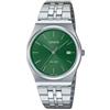 Casio Orologio TIMELESS Silver e Green MTP B145D 3AVEF