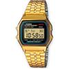 Casio Orologi da polso Cassa in resina Bracciale in acciaio oro Casio A159WGEA-1EF