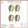 Batteria CR2032 pila a bottone al litio cr 2032 verticale 3V 210mah da saldare