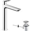 hansgrohe Logis Fine Miscelatore monocomando lavabo 240 con tirante, Cromo, 71257000