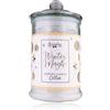 Accentra Candela profumata HELLO WINTER 230 g in vetro con coperchio, candela decorativa Natale, profumo mela & cannella, colore rosso