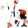 TANIASHOP Decespugliatore a Scoppio Motore 2 Tempi 52cc con Avviamento Facile Elettronico