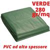 Telo occhiellato impermeabile 6x8 Telone copritutto pesante bianco trasparente