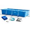 INTEX Piscina da giardino con struttura 450 x 220 x 84 cm 2 in 1 INTEX 28273