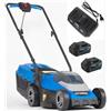 Hyundai Rasaerba Tagliaerba elettrico tosaerba a batteria Brushless 40V Mulching 33 cm