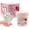 Does not apply LOVE Kit Calco Mani Coppia Alginato per Calchi, Gesso per Stampi, Stampo Mani Ge