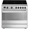Smeg Concert BG91IX2 cucina Cucina freestanding Piano cottura a induzione Stainl