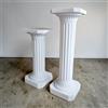 ovunque proteggimi Colonna base piedistallo per statue. White marble powder statue base pedestal.