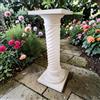 ovunque proteggimi Colonna base piedistallo per statue. White marble powder statue base pedestal.