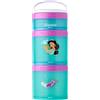 Whiskware Contenitori impilabili per snack per bambini e bambini, 3 bicchieri impilabili per scuola e viaggi, gelsomino e tappeto magico