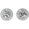 Nessuno Nuovissimi orecchini con diamanti Pt950/Pt900 1,017 ct F SI2 VG D0,46 ct forg...