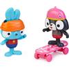 Brave Bunnies, set 2 personaggi coniglietto e amico confezione Skate OMGs