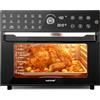 NutriChef Friggitrice ad Aria Forno 30,4 Litri Digitale 20 Programmi 45,7 x 43,2 x 35,6 cm Cucina Pollo, Pizza, Patatine, Bistecca, Gamberi, Carne, Verdura e Patatine, Multifunzione