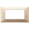 VIMAR 14654.22 PLANA Placca 4 moduli, tecnopolimero, dimensioni 13.9 DKHt