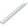 Alberts 485115 Profilo di guida superiore, plastica, bianco, 1000 x 18 x 10 mm