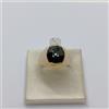 ANELLO DA UOMO IN ORO GIALLO 18KT 750 CON ONICE NERA 7,9 GRAMMI N.26 (3069)