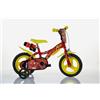 Dino Bikes Bici 12 The Flash Gordon rossa e gialla scudo rotelle borraccia per bambino D...