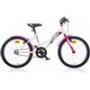 Dino Bikes Bici 20 mtb aurelia sport 420D 1 velocità rosa e bianco per ragazza bambina