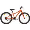 Dino Bikes Bici 24 mtb aurelia plus 24 X 3.0 6 velocità fat slim ragazzo arancio fluo Di...
